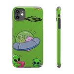 Whimsical Alien Phone Cases, Cute Galaxy Gift For Space Lovers, Fun Outer. Fixed Price $18.99.