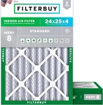 Filterbuy 24X25X4 Merv 8 Air Replacement Hvac Furnace. Fixed Price $139.98.