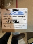 Air Handler 4PY76 V-bank Filter 24" X 12" Merv 14 Fiberglass Vs. Fixed Price $60.00.