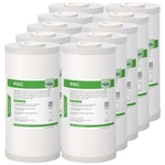 1-10 Pack 10X4.5" Whole House Activated Coconut Carbon Sediment Water Filter. Fixed Price $56.36.