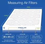 Nordic Pure 3 Pack 20X25X2 Pleated Merv 8 Air. Fixed Price $28.50.