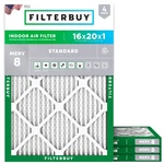 16X20X1 Merv 8 Electrostatic Pleated 4 Pack Filterbuy Air Essential Dust. Fixed Price $59.99.