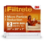 20X20X1 Air Filter, Mpr 800 Merv 10, Micro Particle Reduction, Filters. Fixed Price $28.65.