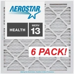Aerostar 20X20X1 Merv 13 Furnace Air Filter, 6 Pack, Pleated *free Shipping*. Fixed Price $45.00.
