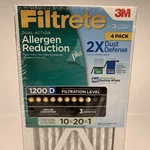 Filtrete Dual-action Micro Allergen Plus 2X Dust Defense Filter (4 Pk.). Fixed Price $34.99.