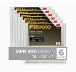 3M Filtrete 18"X18"X1" Ultra Allergen Reduction Filter (pack Of 6). Fixed Price $49.99.