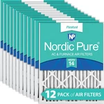 Nordic Pure 18X25X2 Pleated Merv 14 Air Filters 12 Pack. Fixed Price $264.99.