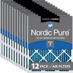 18X24X1 (17 1/2X23 1/2) Pleated Air Filters Merv Plus Carbon 12 Pack. Fixed Price $147.99.