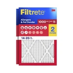 Filtrete Air Filter, Merv 11, Mpr 1000, Allergens & 14X20X1, White. Fixed Price $54.99.